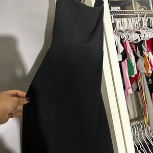 Black mini dress